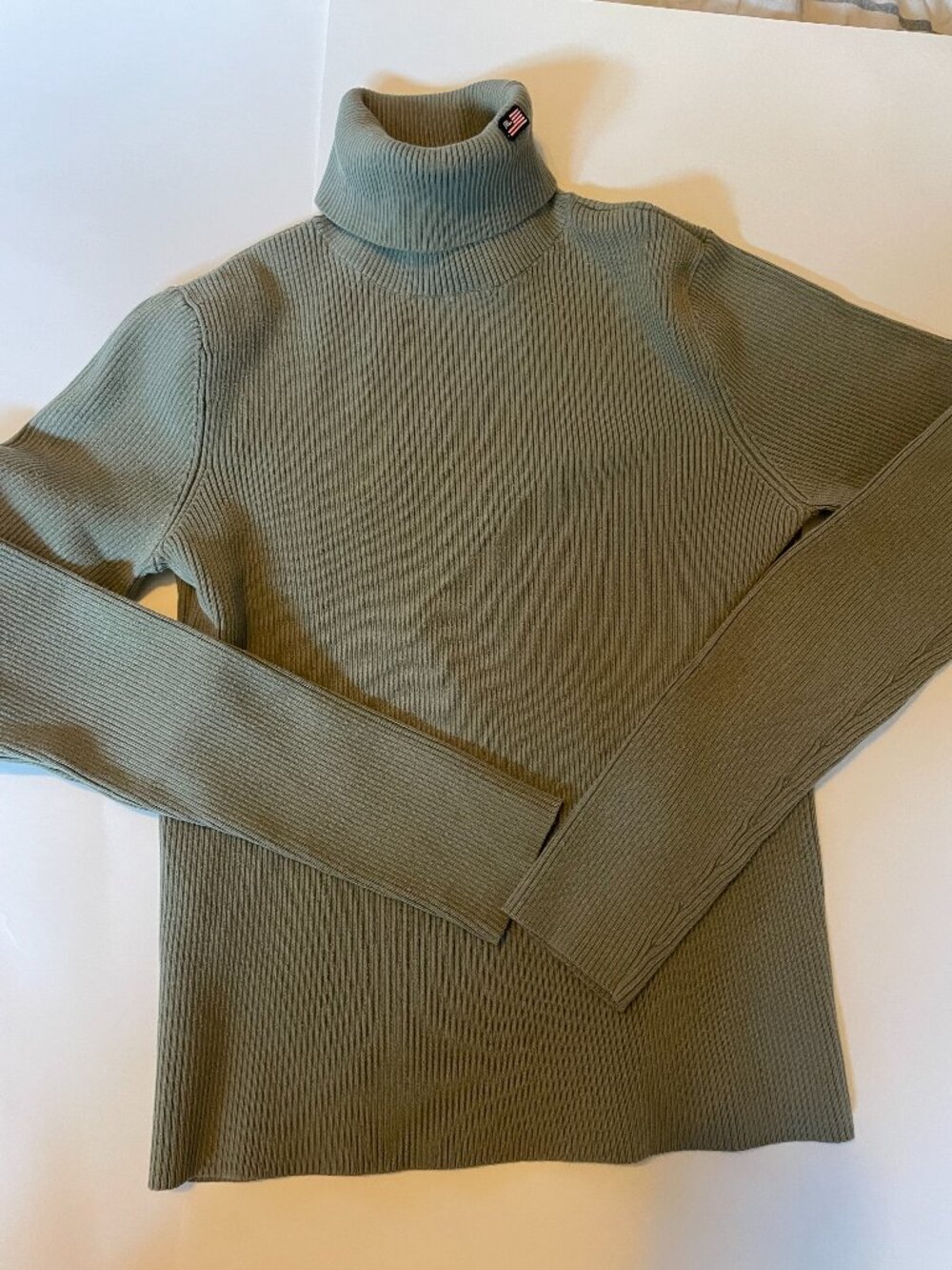 Ralph Lauren Women's Green Turtleneck Sweater